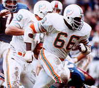 Larry Little leads blocking.